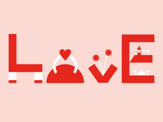 Illustration Saint-Valentin – Visuel créatif en lien avec les métiers de nos clients